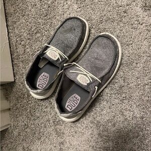 Hey Dude Sparkle Gray Moccasins